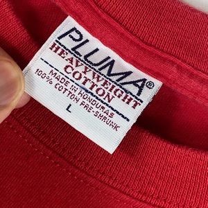 Vintage 80s/90s Pluma Red T-Shirt Teddy Bear (L)